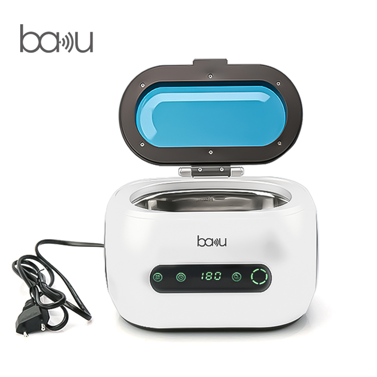 Light and handy ultrasonic cleaner BAKU ba-3060 ABS+stainless steel liner 0.6L volume jewelry glasses mainboard cleaner