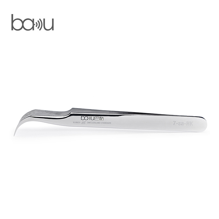 Hot selling BAKU ba-i6 High-quality Stainless Steel Polished esd Tweezers For Circuit Board