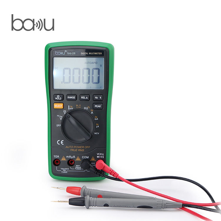 ba-28 electronic multi-function digital multimeter for sale ac/dc voltage / current / resistance / capacitance / frequency