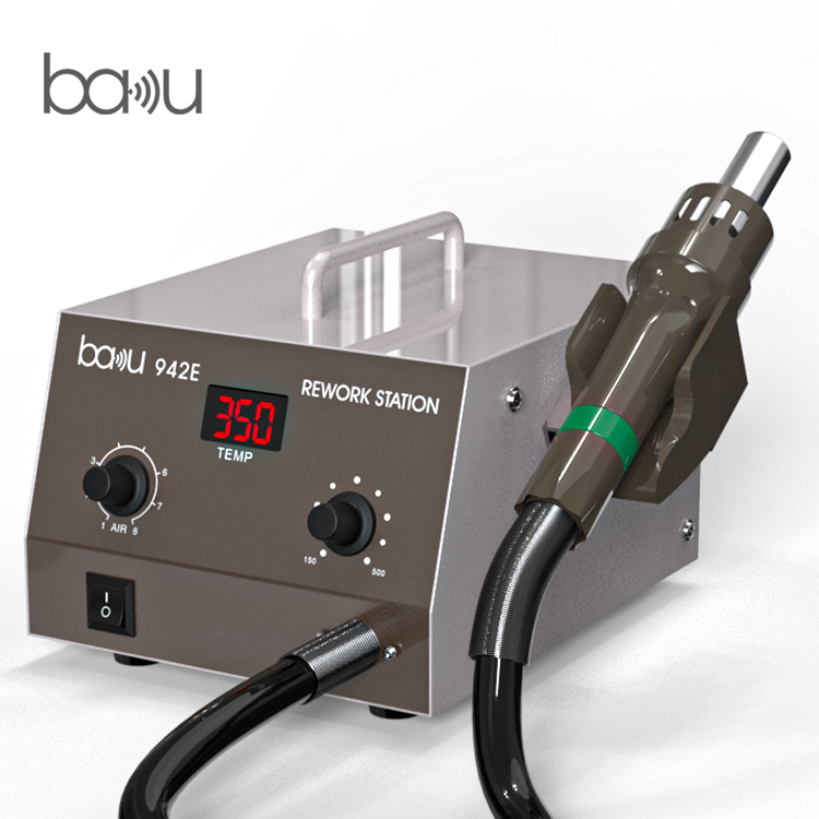 BAKU New Product ba-942E Welding Table Equipment Hot Air Gun With Mobile Phone Repairing Rework Station