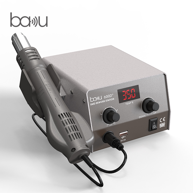 Hot sale BAKU ba-600d+ hot air soldering iron rework station mobile phone repairing soldering stations