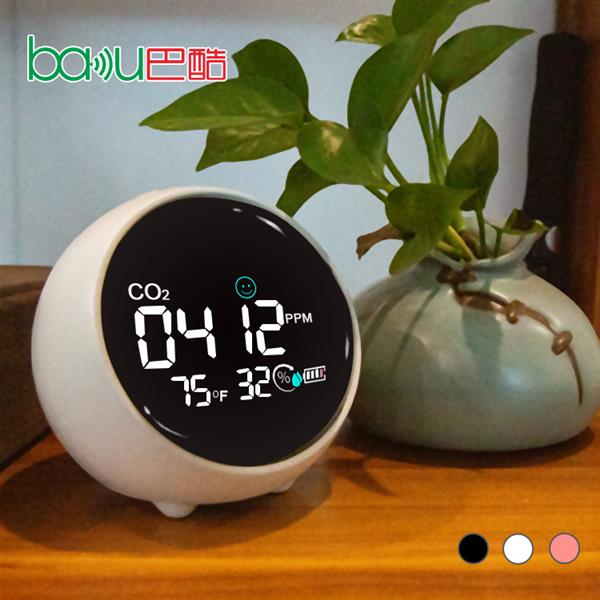 BAKU B-01 Convenient High Sensitivity CO2 USB Charge Office/School/ Home indoor air quality monitor Carbon Dioxide CO2 Monitor