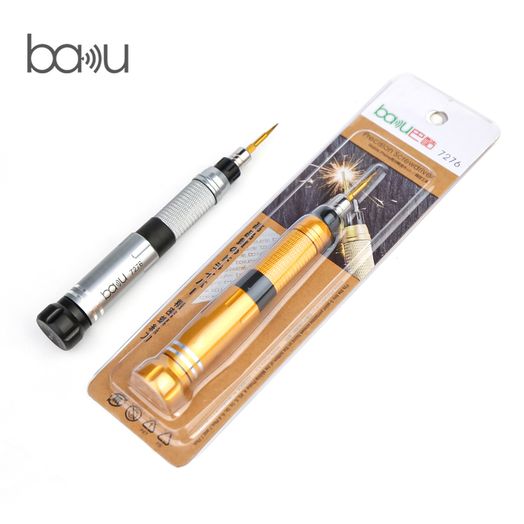 Professional precision maintenance tools Easy to use 6 in 1 screwdriver set hot BAKU ba-7276 portable screwdriver kits