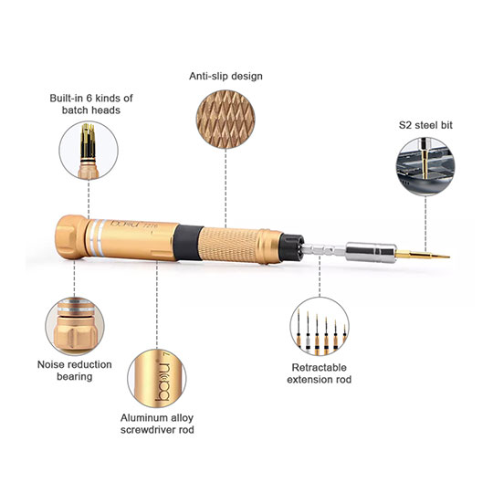 6 in 1 Small Precision Screwdriver Set BK-7276