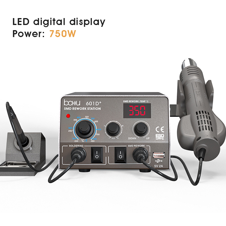 2 in 1 Soldering Station with Digital Display BA-601D+
