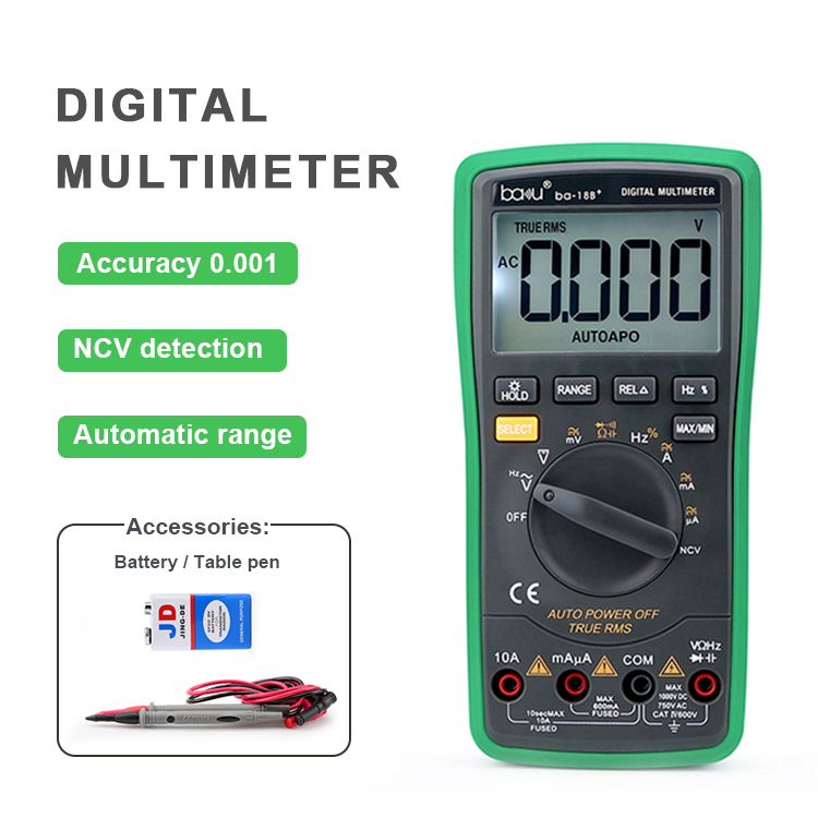 Auto Ranging Digital Multimeter Tester BA-18B+