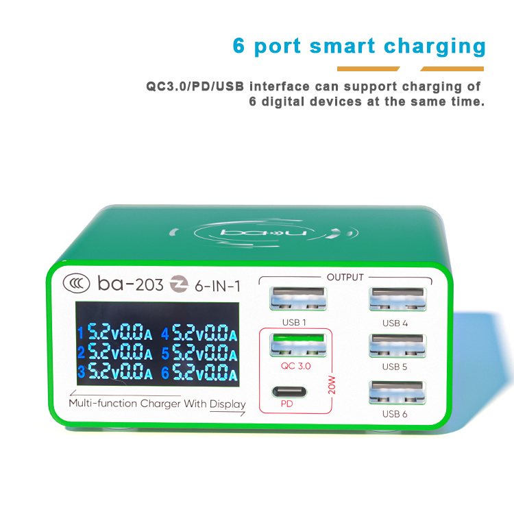 6 in 1 Portable DC Charger BA-203