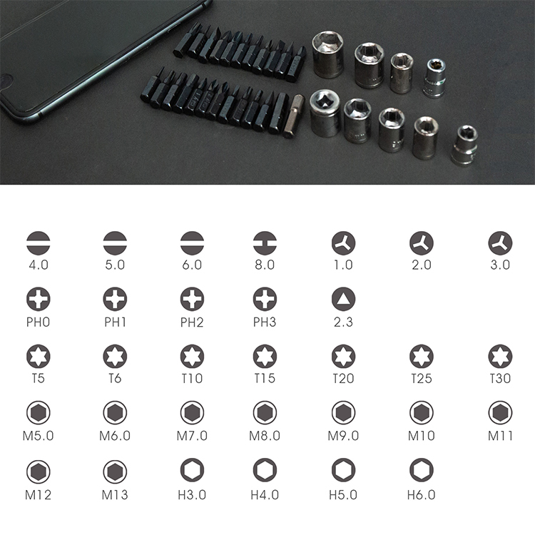 39 in 1 Household Screwdriver Set BA-3038