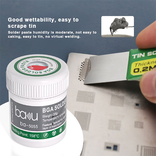 Low Temperature Solder Paste BA-5055