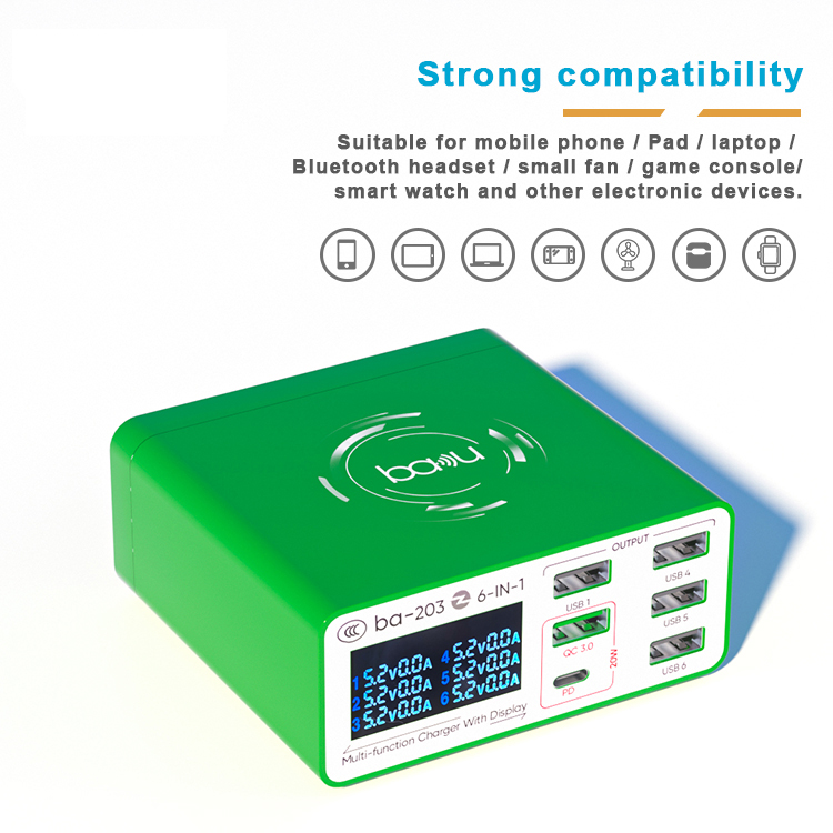 6 in 1 Portable DC Charger BA-203