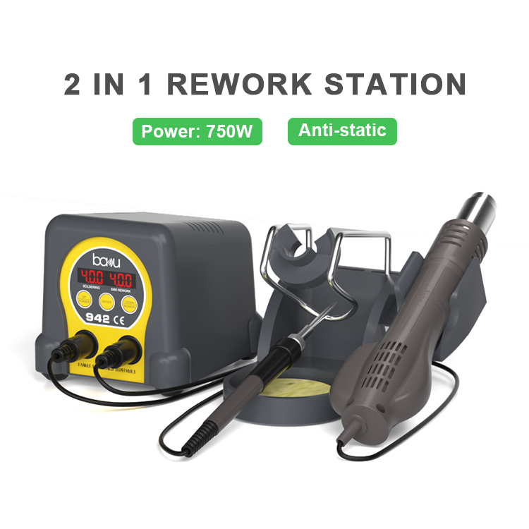 2 in 1 Hot Air Soldering Rework Station BA-942