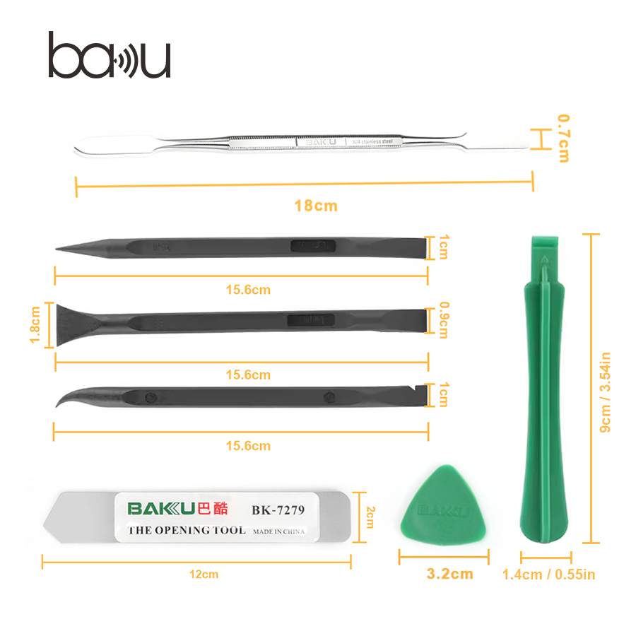 Disassembly of 10-piece set