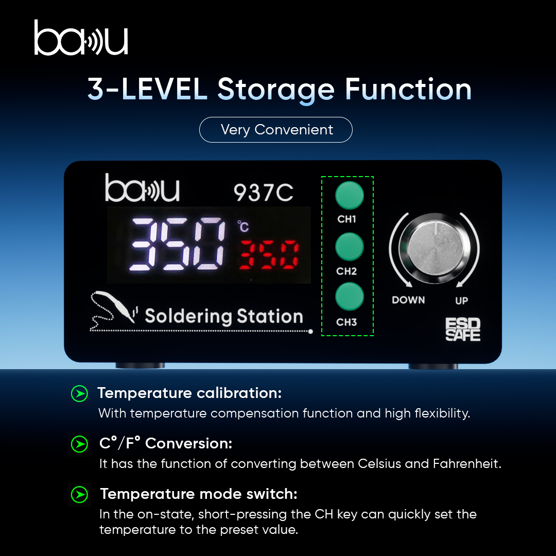 2s Rapid Temp Soldering Station BA-937C