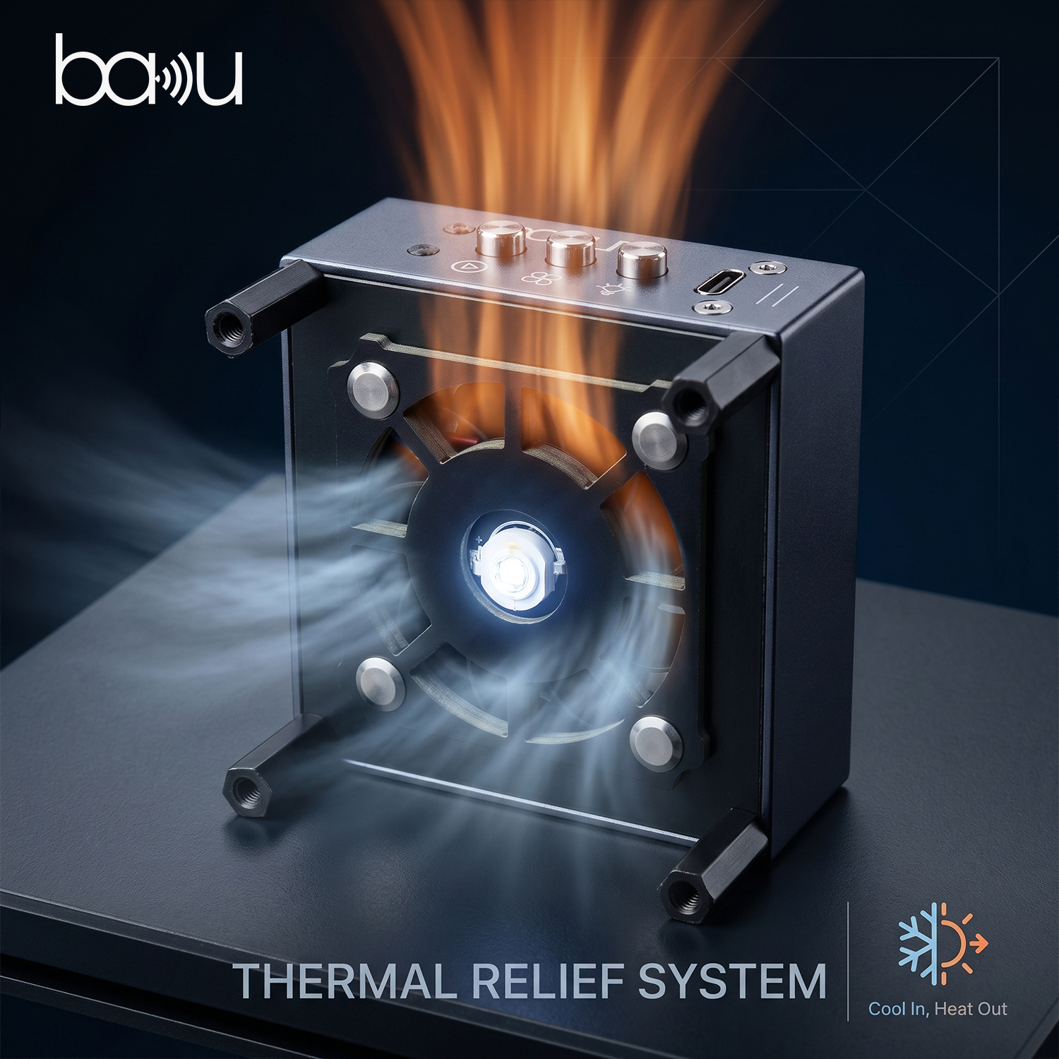 2 in 1 UV Curing Fume Fan BA-943A